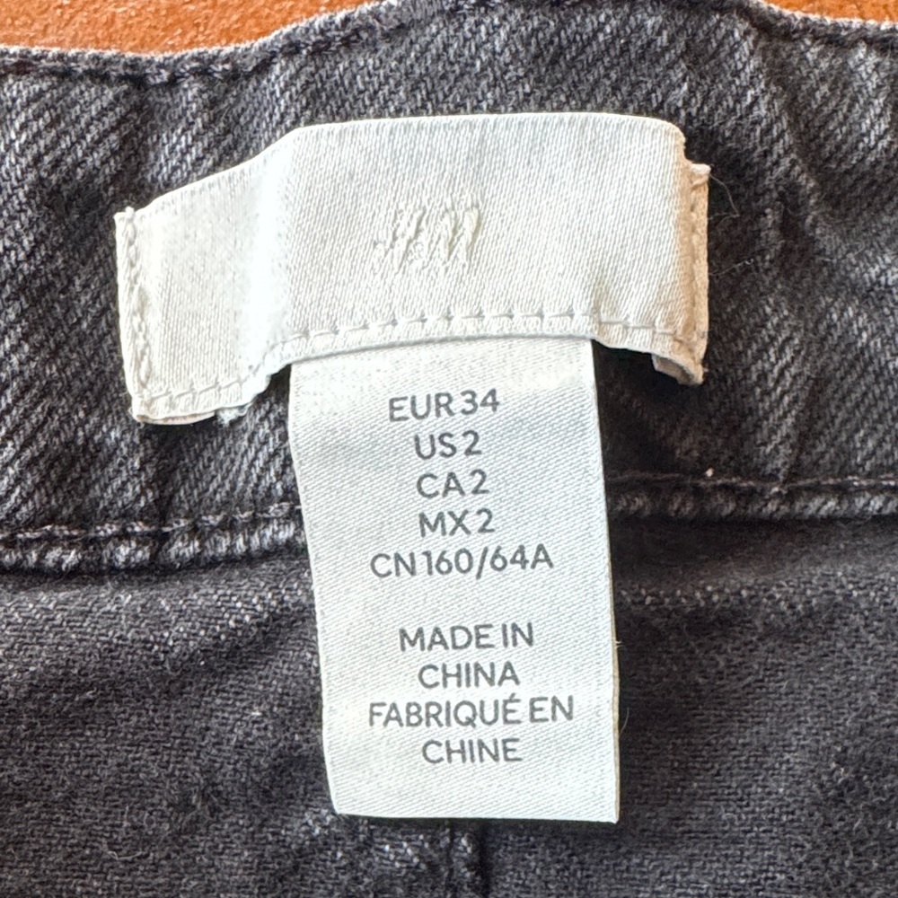High Waisted Black Denim Women Shorts - Picture 2 of 4